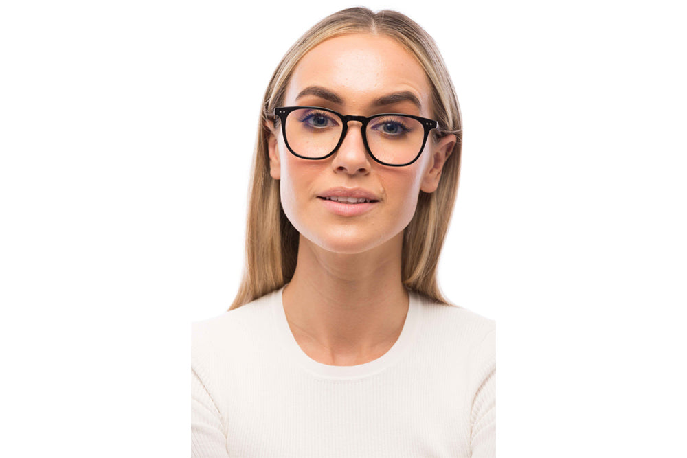 Woman Wearing Parker Computer Glasses Readers