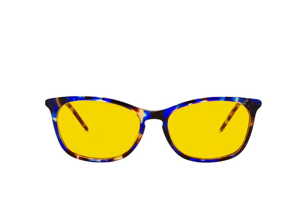 Galaxy Light Sensitivity Glasses Front View