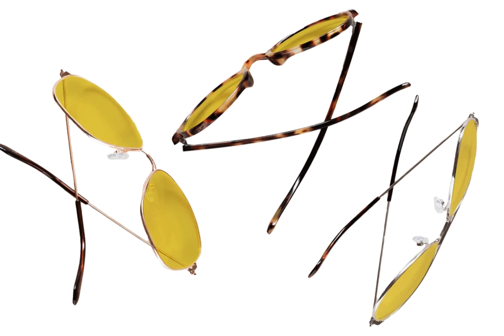 Three Custom Light Sensitivity Glasses