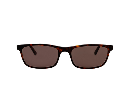 Tortoise Shell Sunglasses Readers (Brown) Front View