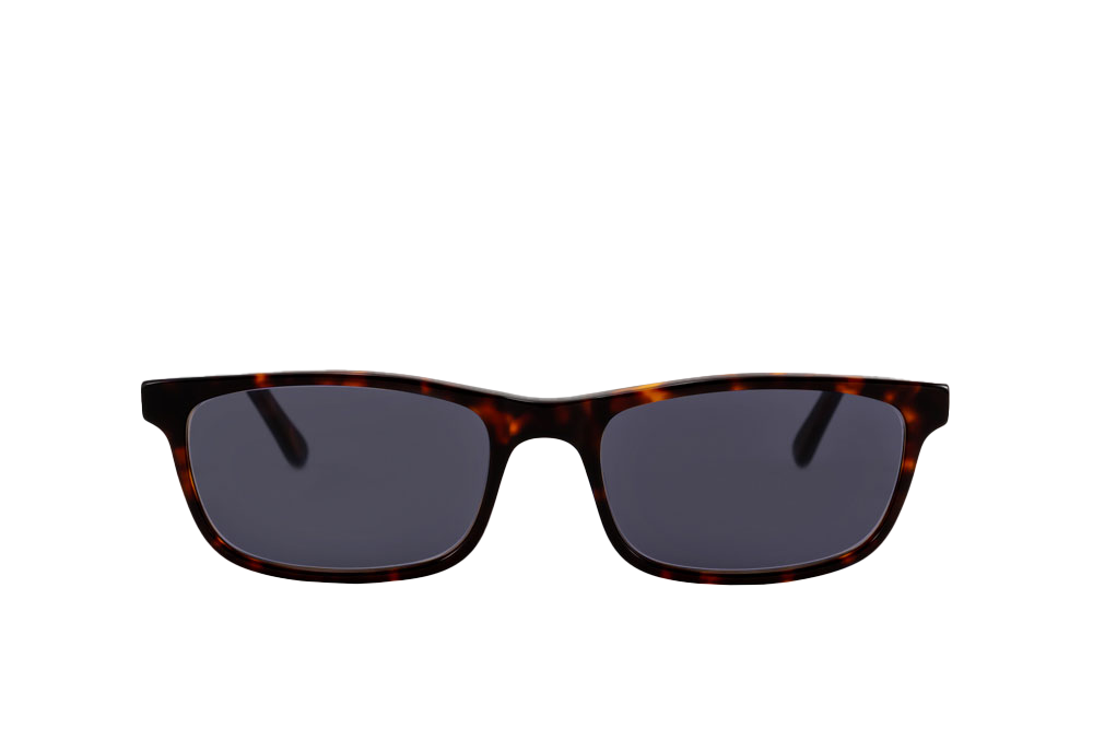 Tortoise Shell Sunglasses (Grey) Front View