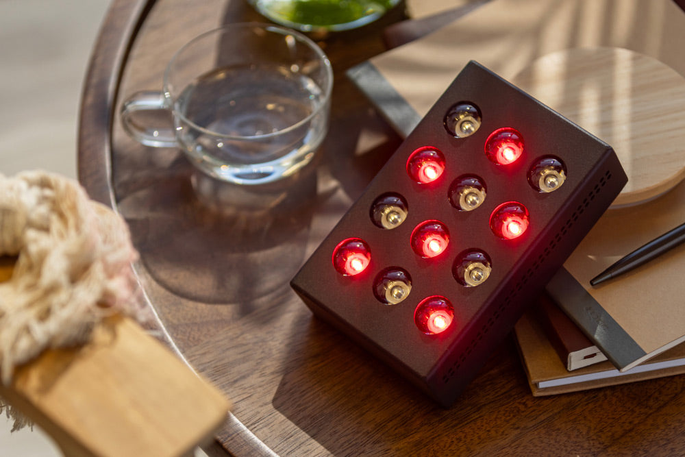 Mini Red Light Device on Table
